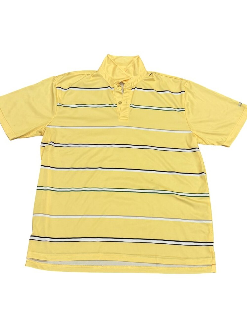 IZOD XFG Golf Men's Polo - Yellow Stripe